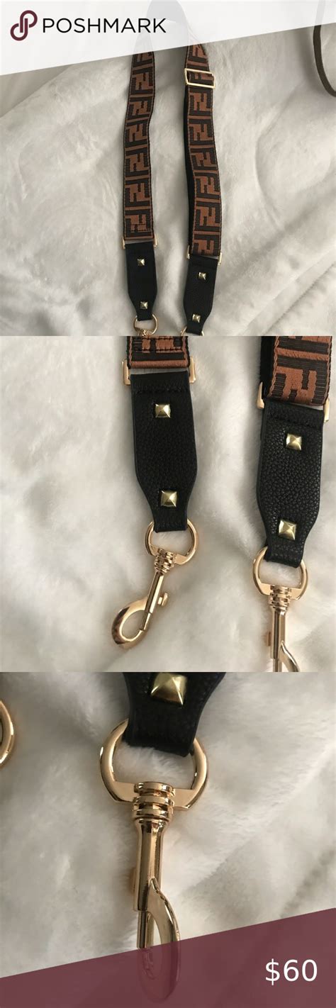 fendi brown strap|replacement strap for fendi bag.